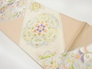 華紋模様織出し袋帯